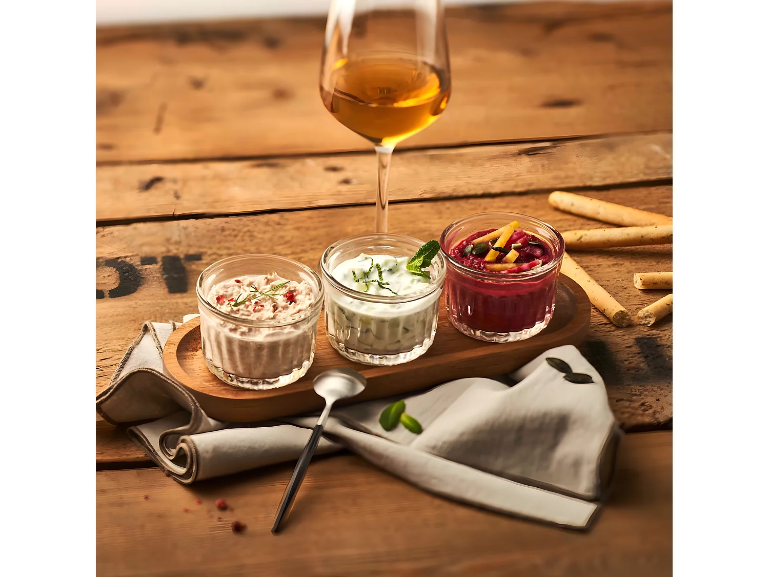 Set Délice Apéro avec plateau en accacia