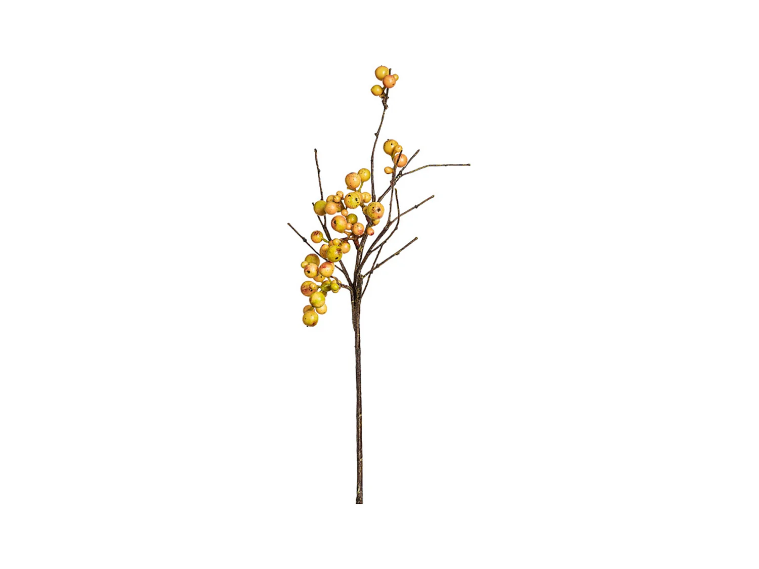 Branche de Baies sauvages - Jaune / 45 cm