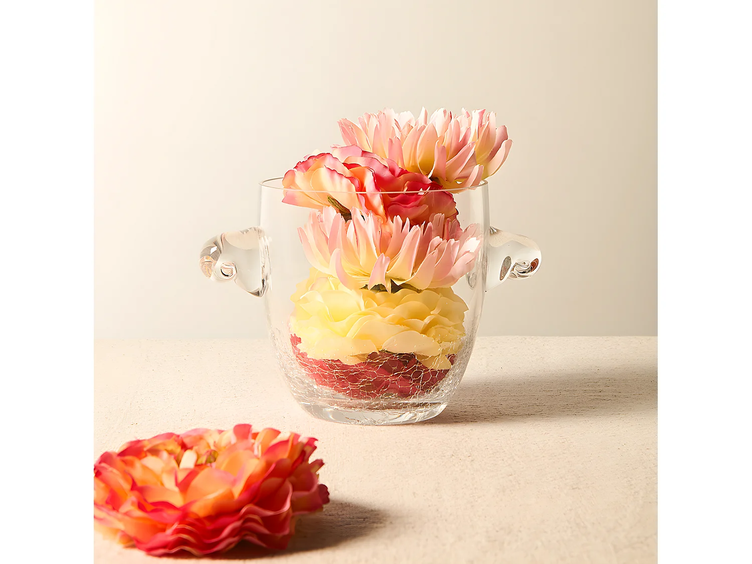 Mix de Fleurs Artificielles - Rose