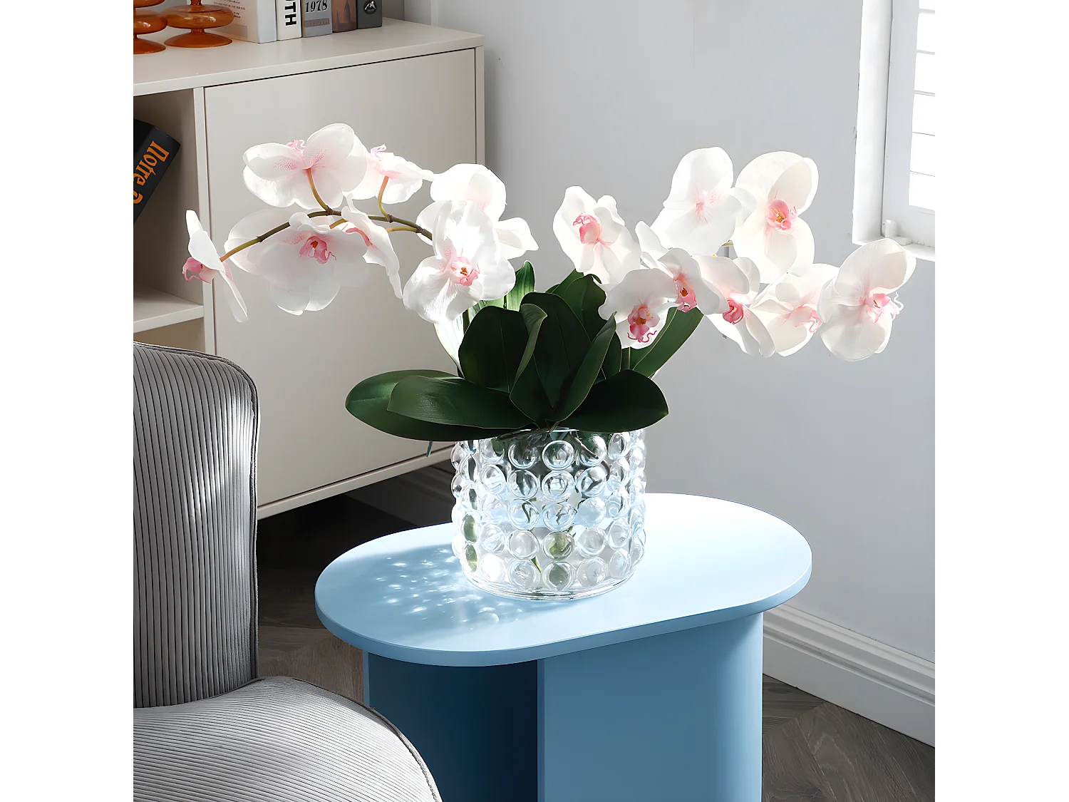 Feuillage d'Orchidée Petit Format - Vert / 20 cm