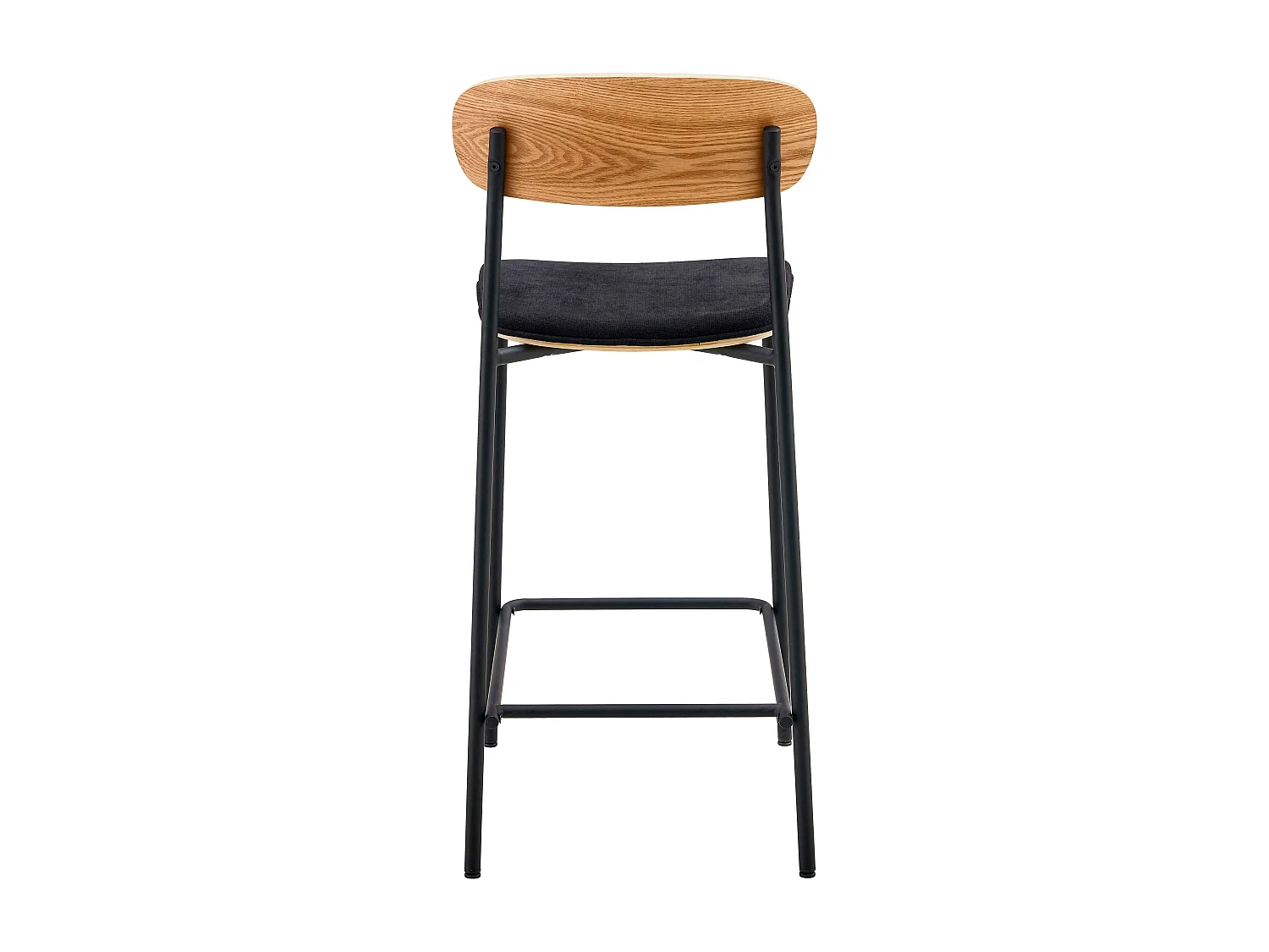 Lot de 2 chaises hautes en bois noir