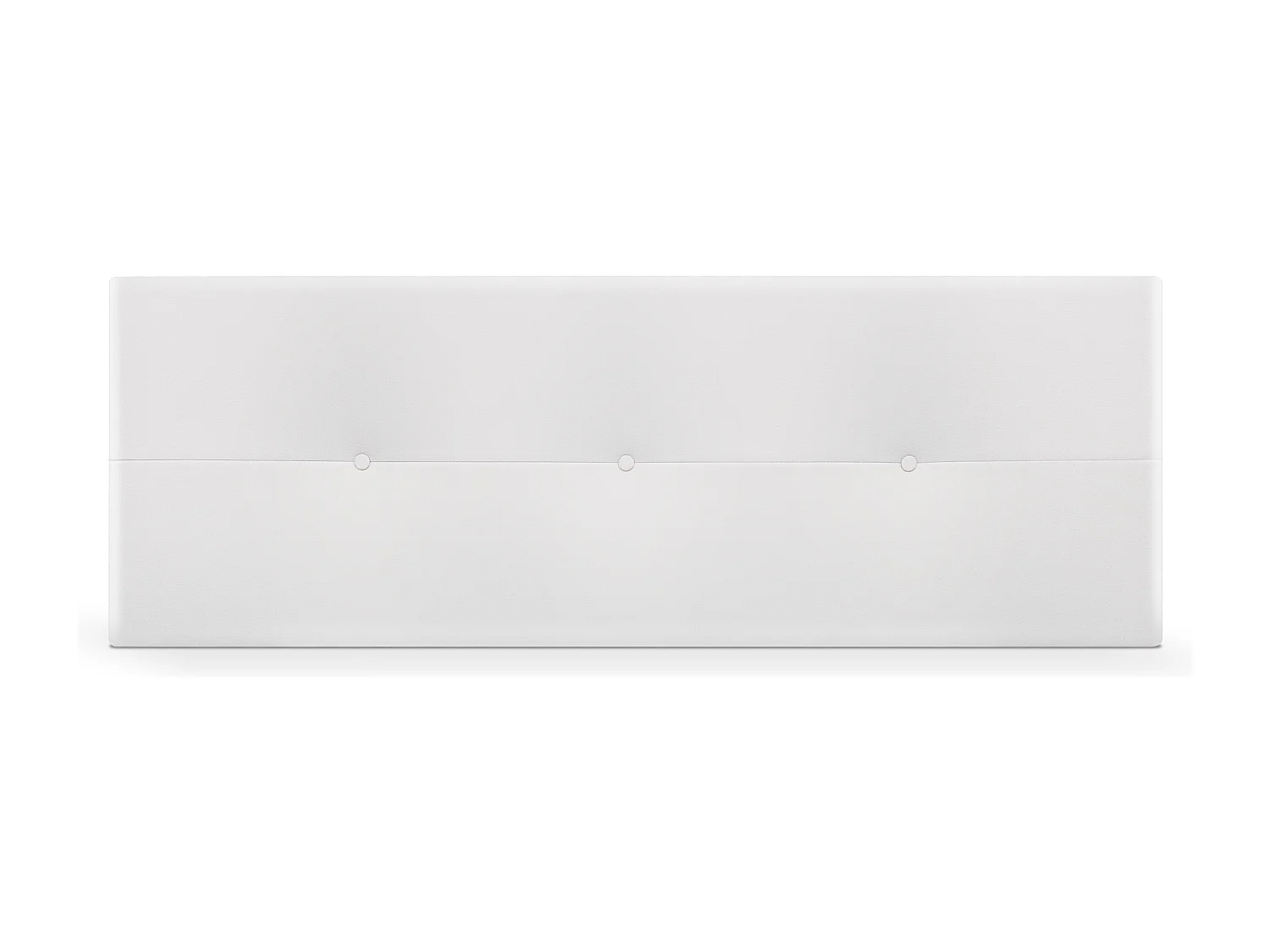 DHOME Testiera in de Similpelle con bottoni 135x50cm Letti 120/135 - Bianco