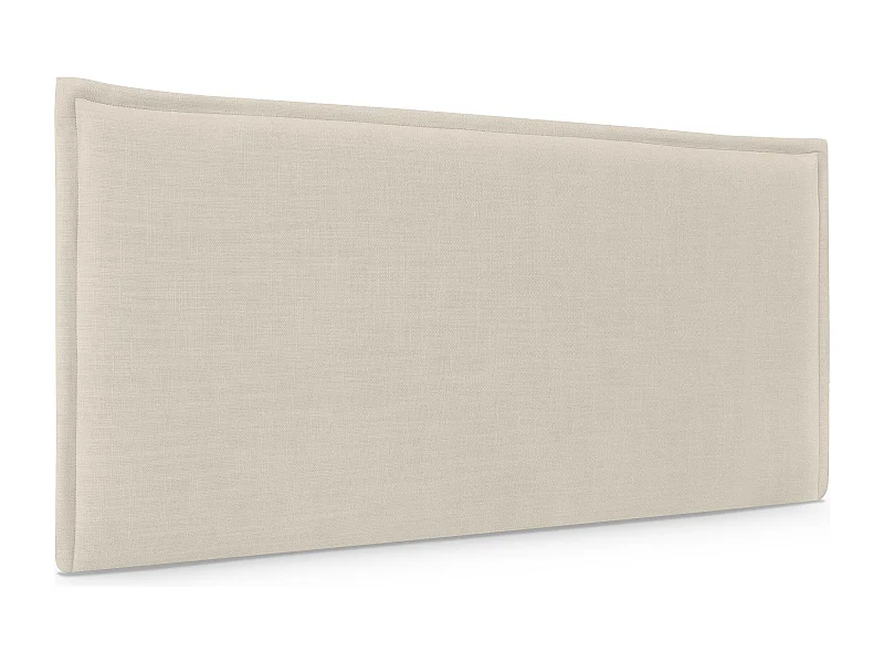 DHOME Tête de lit en Lin Naturel Lisse avec Bordure 90x50cm Lits 80/90 - Beige