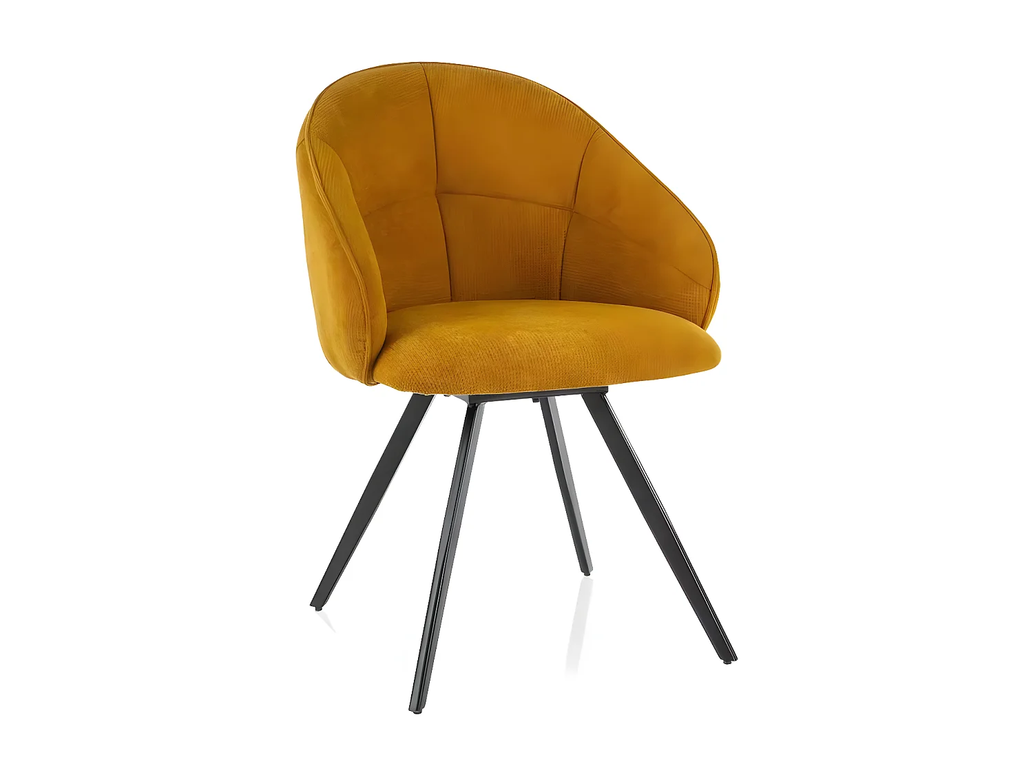 Stuhl Capri Lux/Stoffbezug/Orange