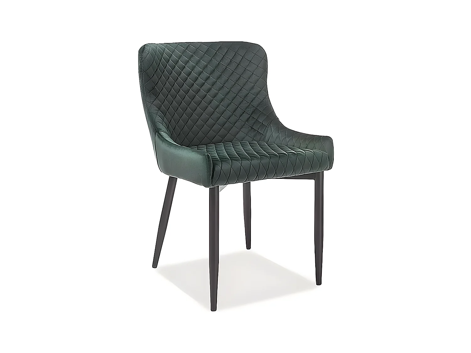 Chaise Colin/Tissu/Vert