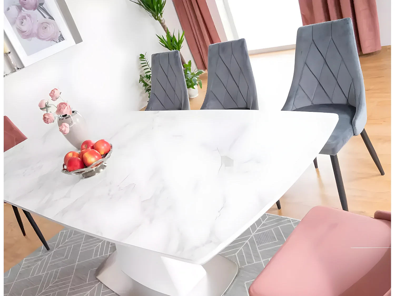 Cadeira Trix/Capa em Tecido/Cinzento