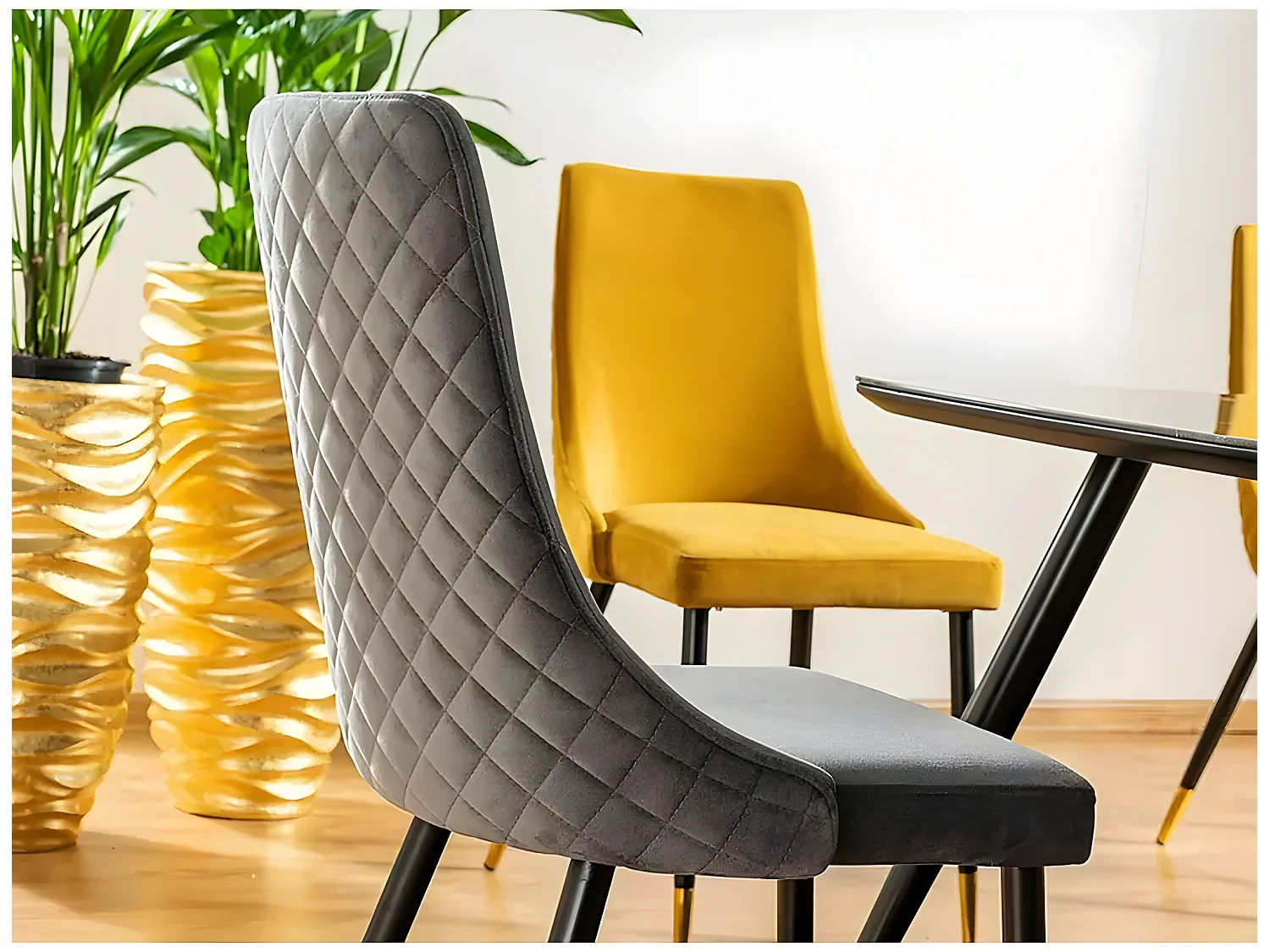 Stuhl Piano/Stoffbezug/Anthrazit