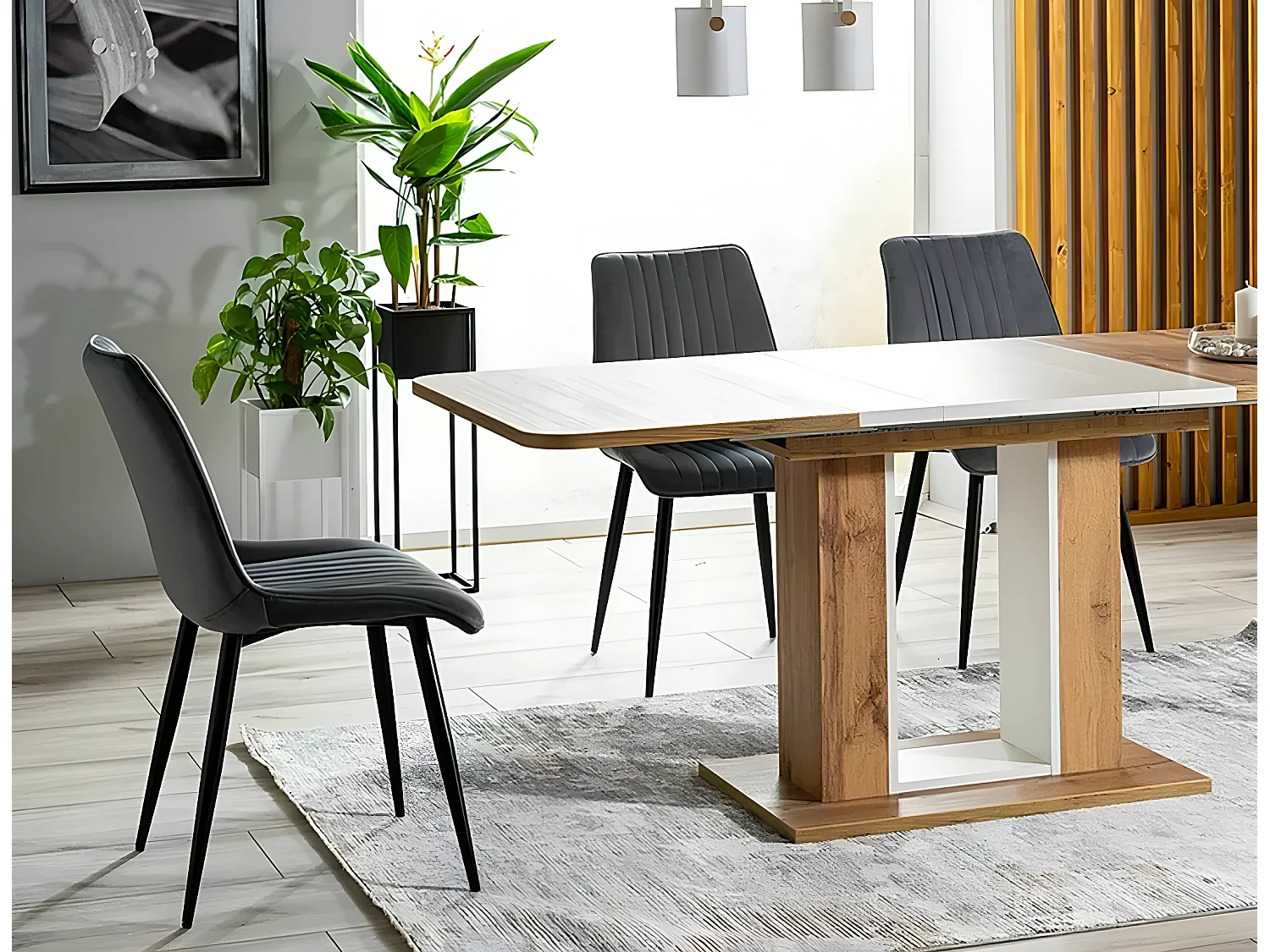 Stuhl Kim/Stoffbezug/Schwarz