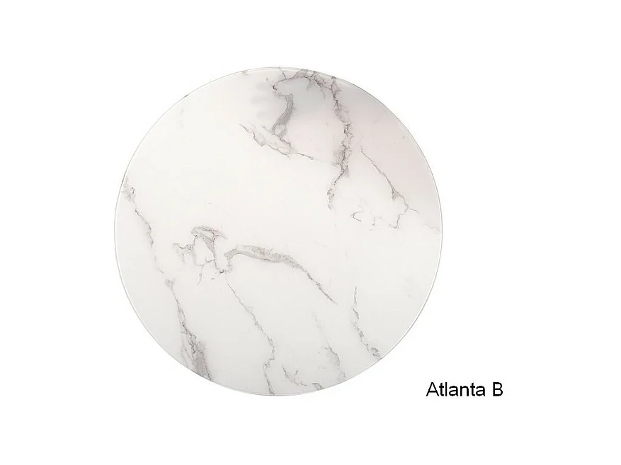 Zestaw 2 ław ATLANTA B biały marmur/chrom