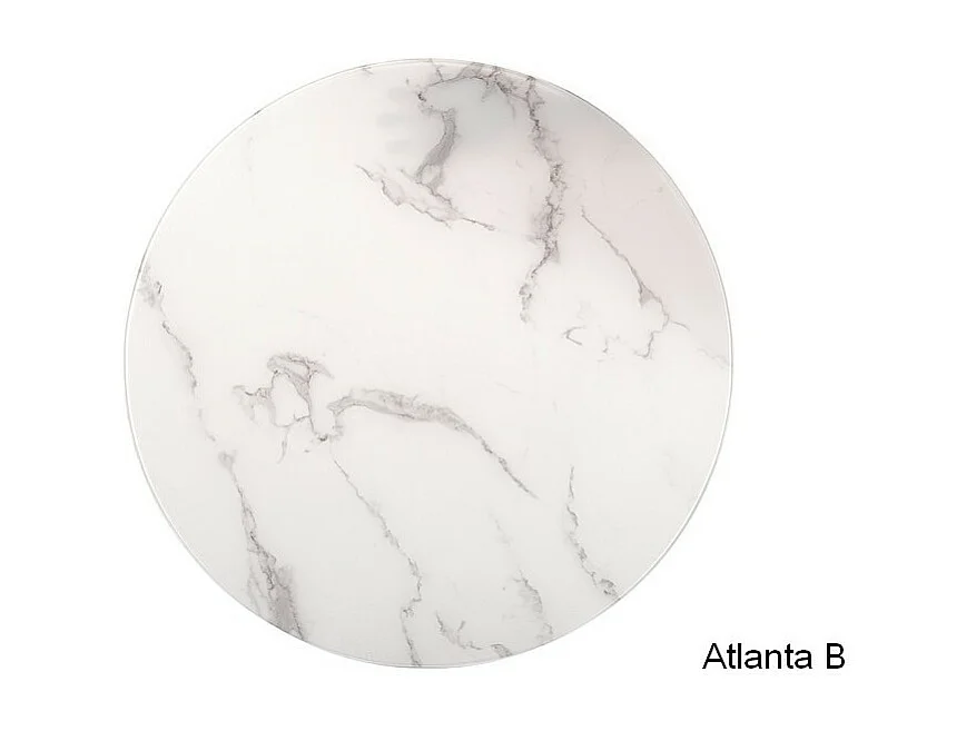 Zestaw 2 ław ATLANTA B biały marmur/chrom