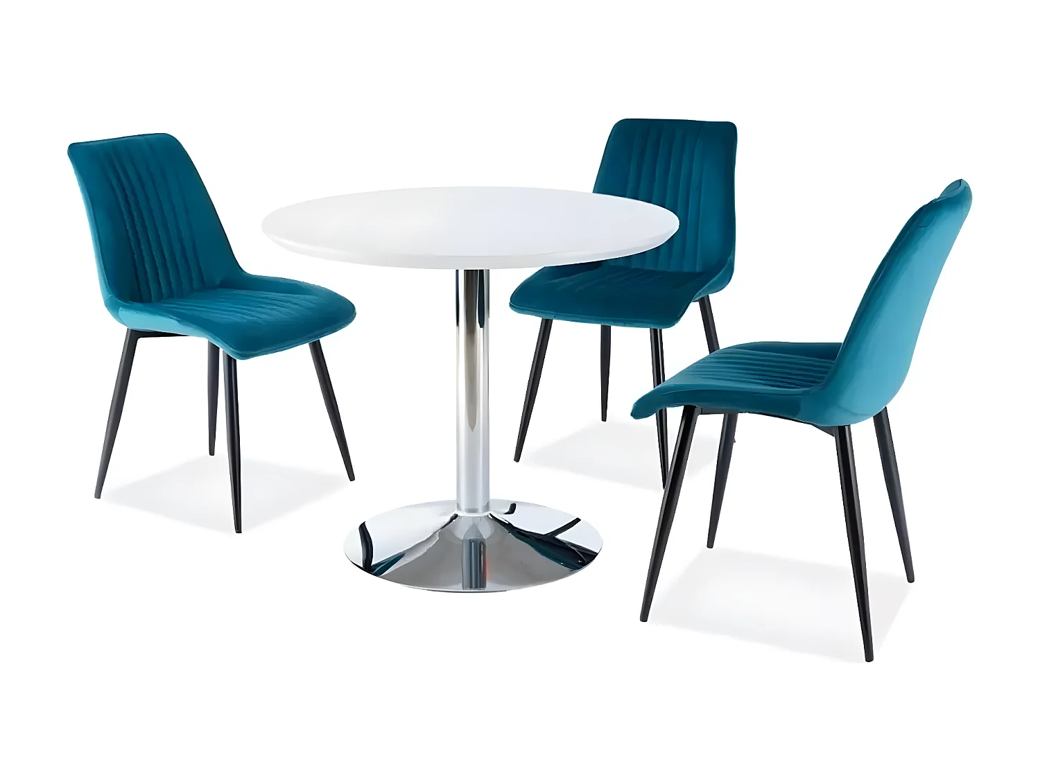 Stuhl Kim/Stoffbezug/Blau