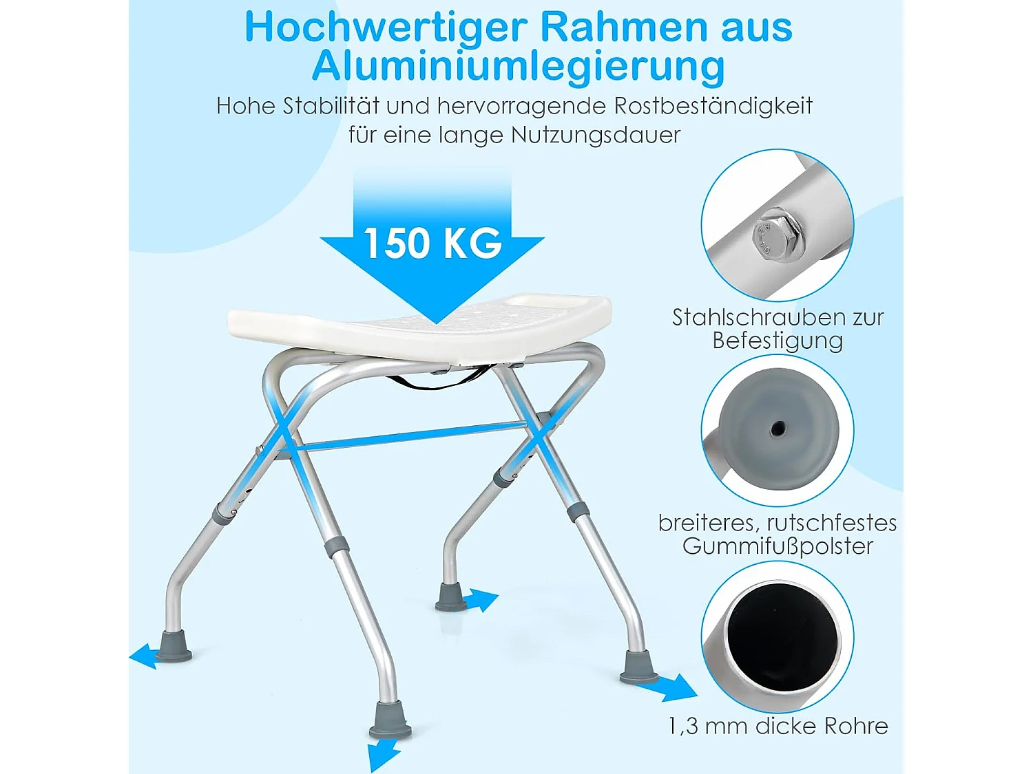 Duschhocker höhenverstellbar
