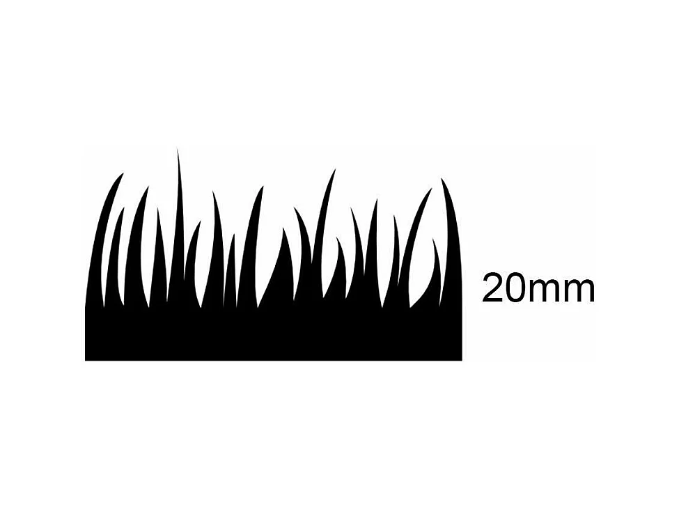 Synthetischer Rasenteppich, Kunstrasen, 20 mm, 2 x 10 MT, 48704