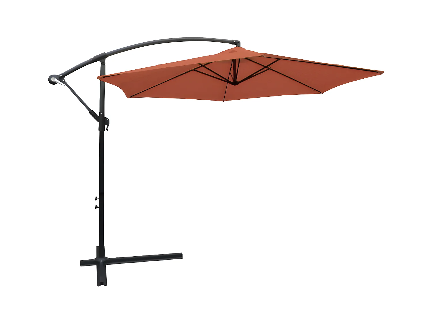Keter Parasol déporté rond collioure diamètre 3m  - terre cuite - 14-700741