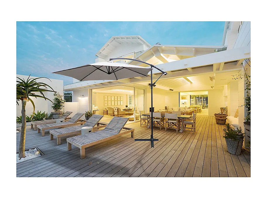 Ombrellone BEAUSOLEIL® COLLIOURE Grigio