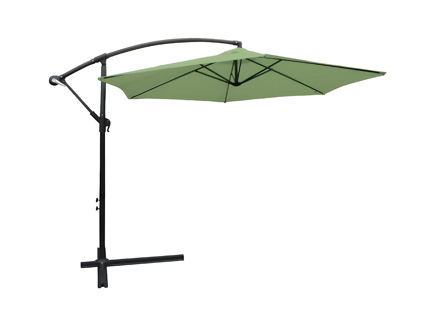 Keter Parasol déporté rond collioure diamètre 3m  - vert amande - 14-700758