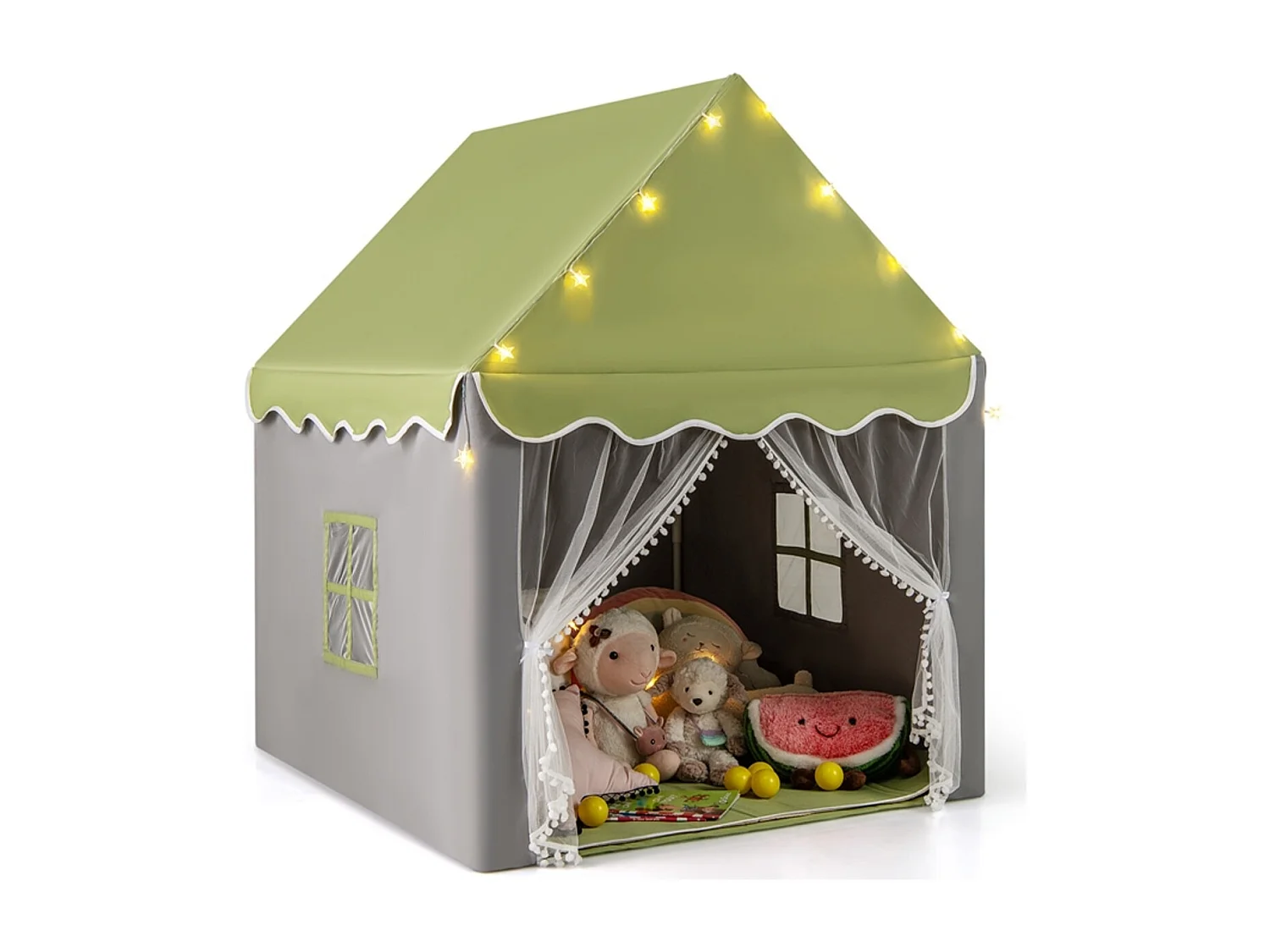 Spielzelt für Kinder – Spielhaus mit Baumwollbodenmatte