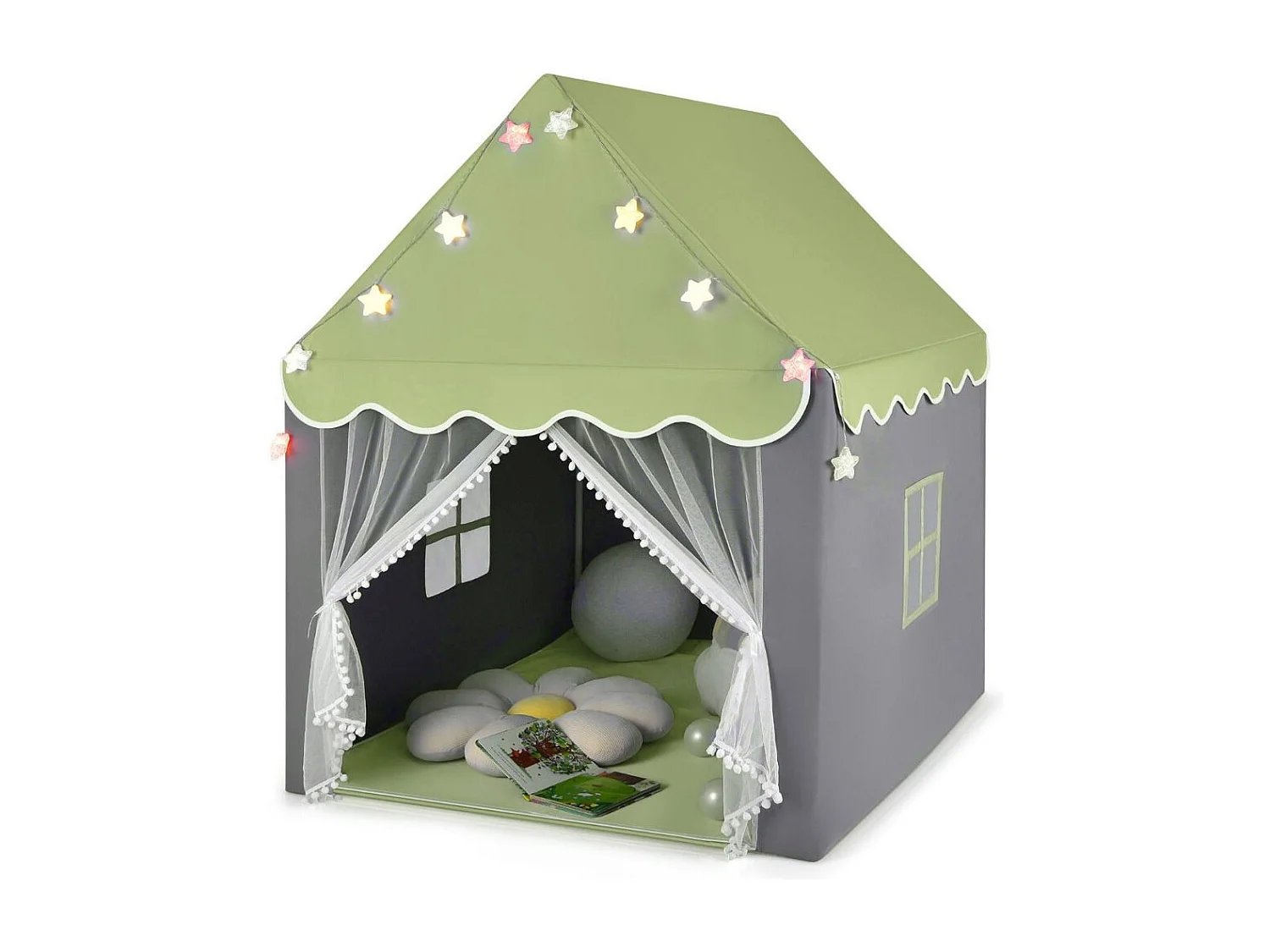 Spielzelt für Kinder – Spielhaus mit Baumwollbodenmatte