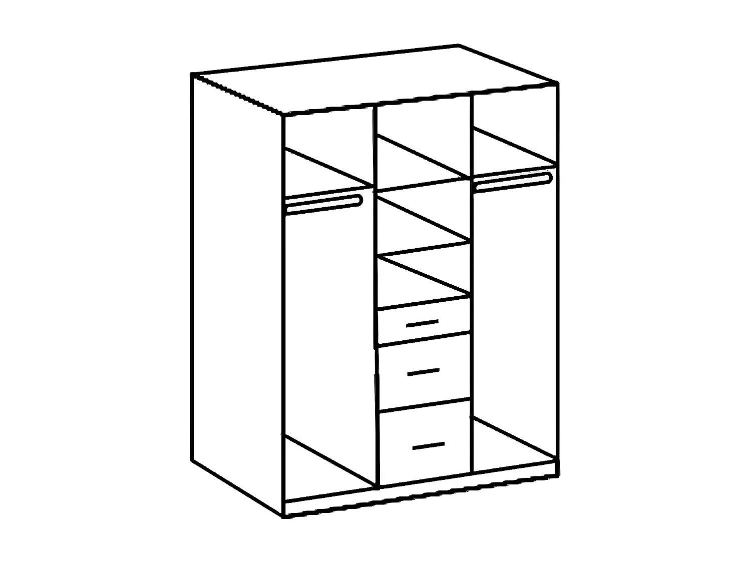 Armoire placard, meuble de rangement coloris blanc cassé, imitation chêne