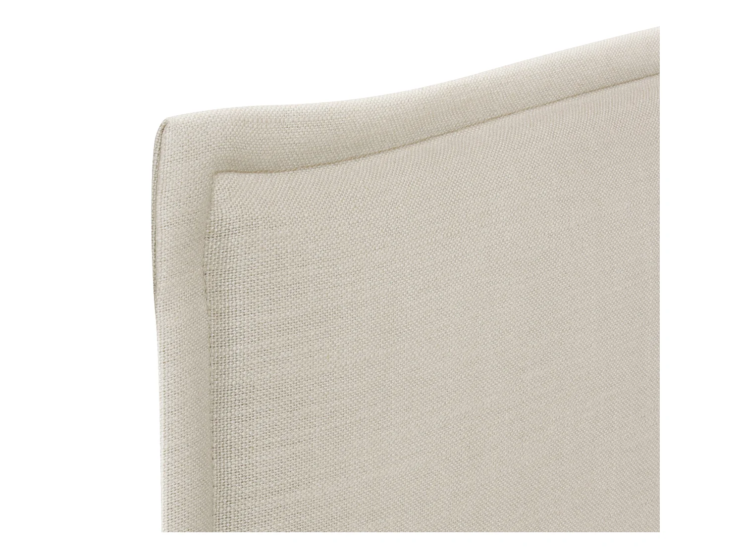 DHOME Tête de lit en Lin Naturel Lisse avec Bordure 135x50cm Lits 120/135 - Beige