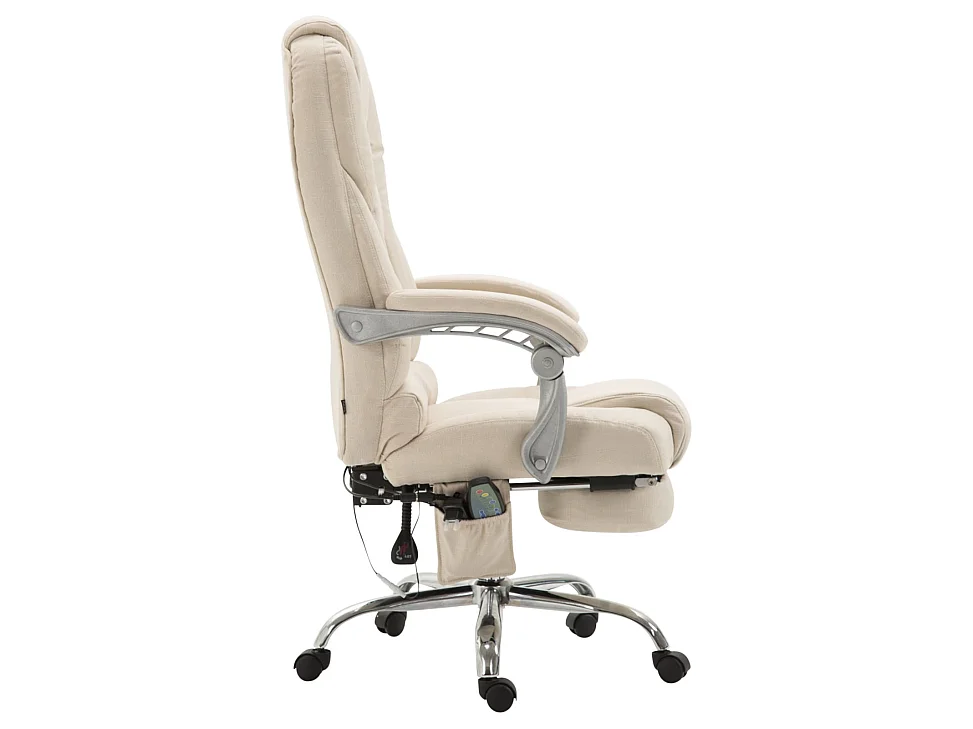 Chaise de bureau - Tissu - Crème - Pacific