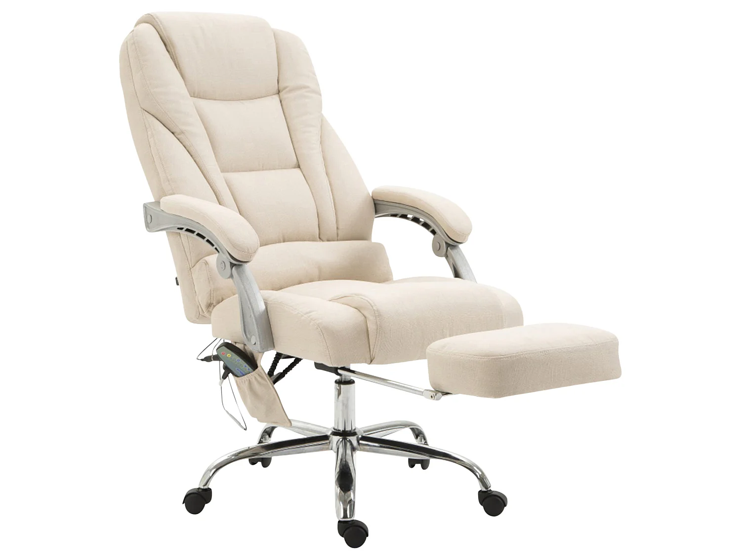 Chaise de bureau - Tissu - Crème - Pacific