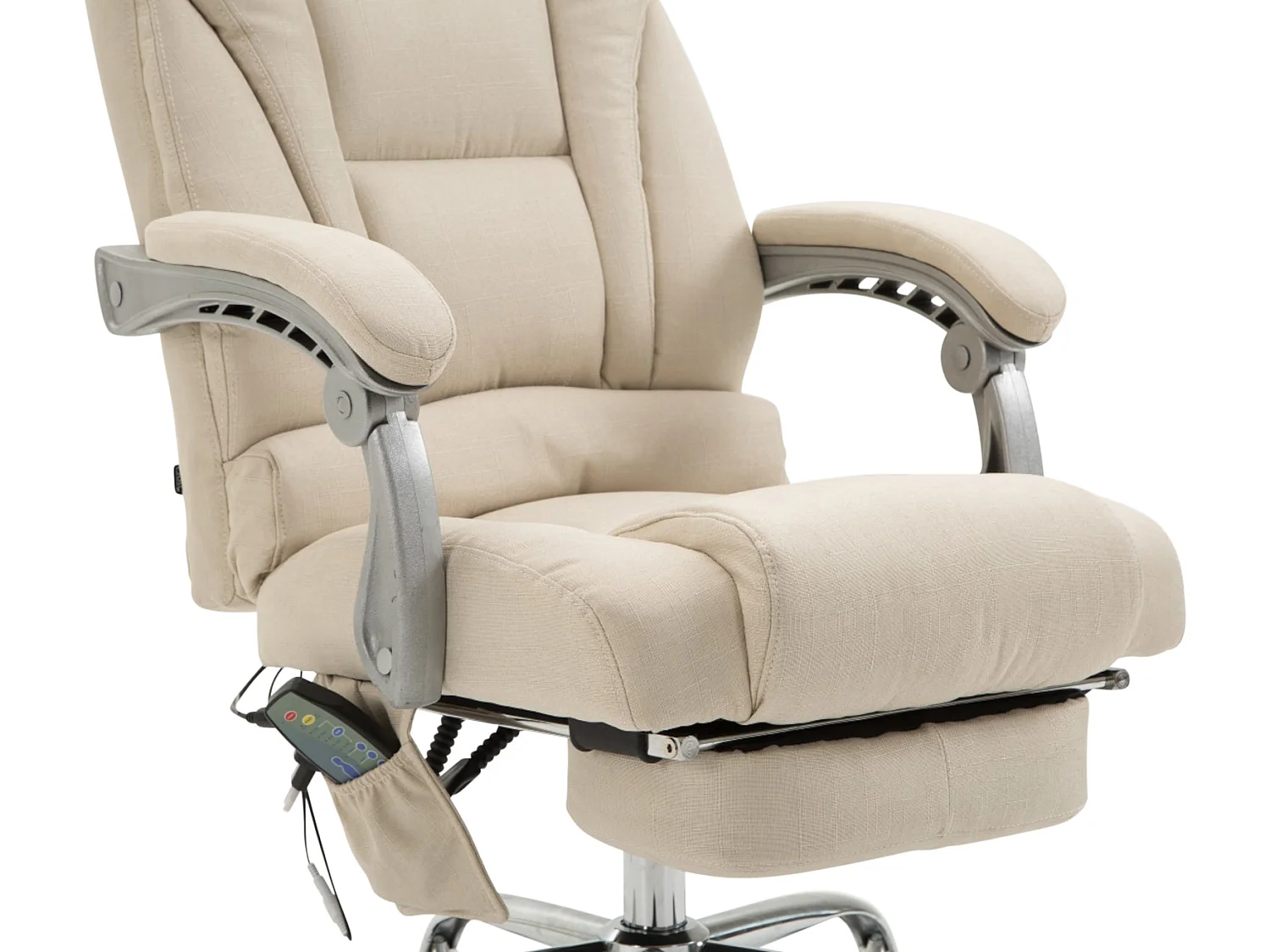 Chaise de bureau - Tissu - Crème - Pacific