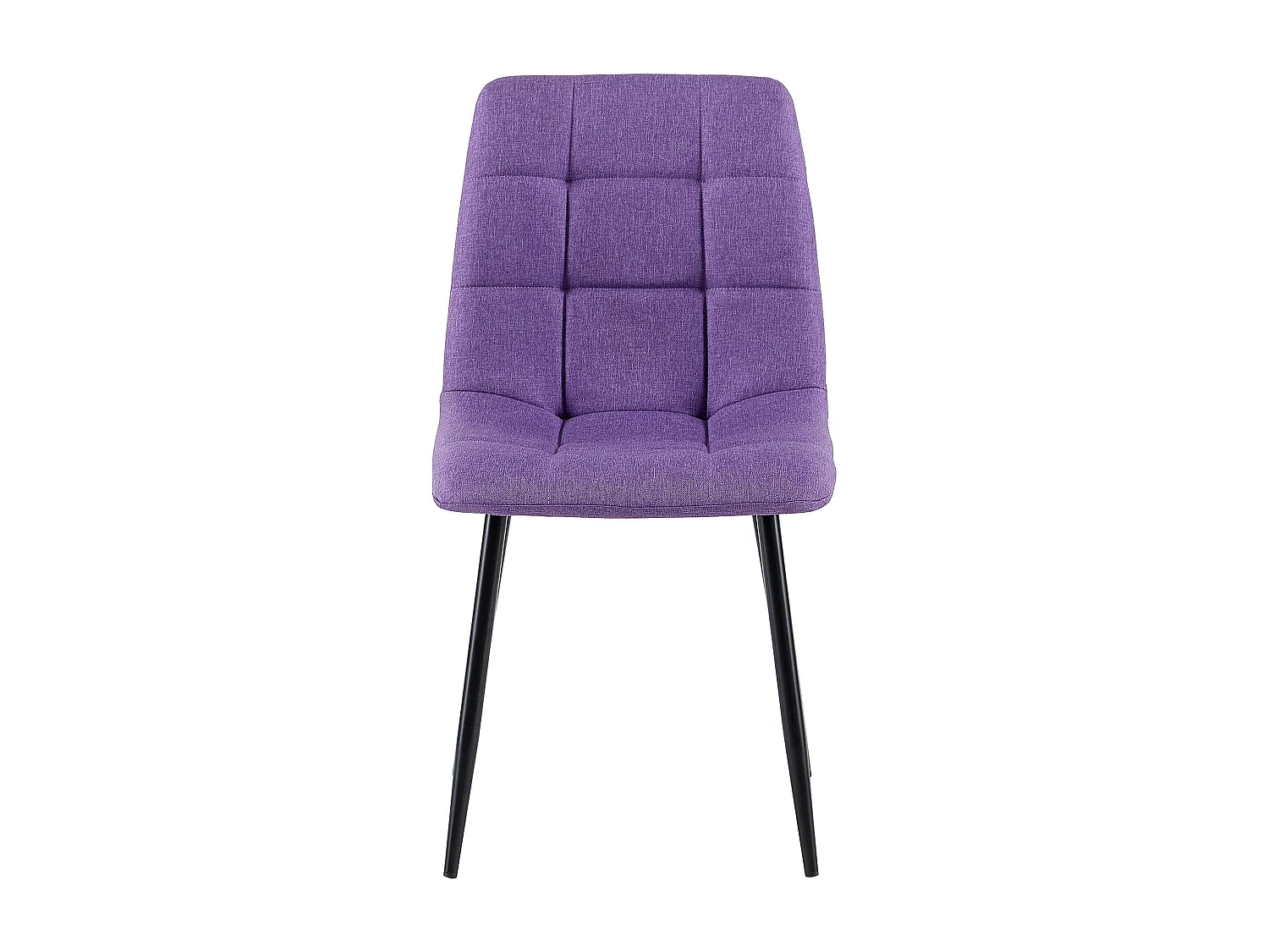 Lot de 4  chaise salle à manger - Tissu - Violet - Antibes