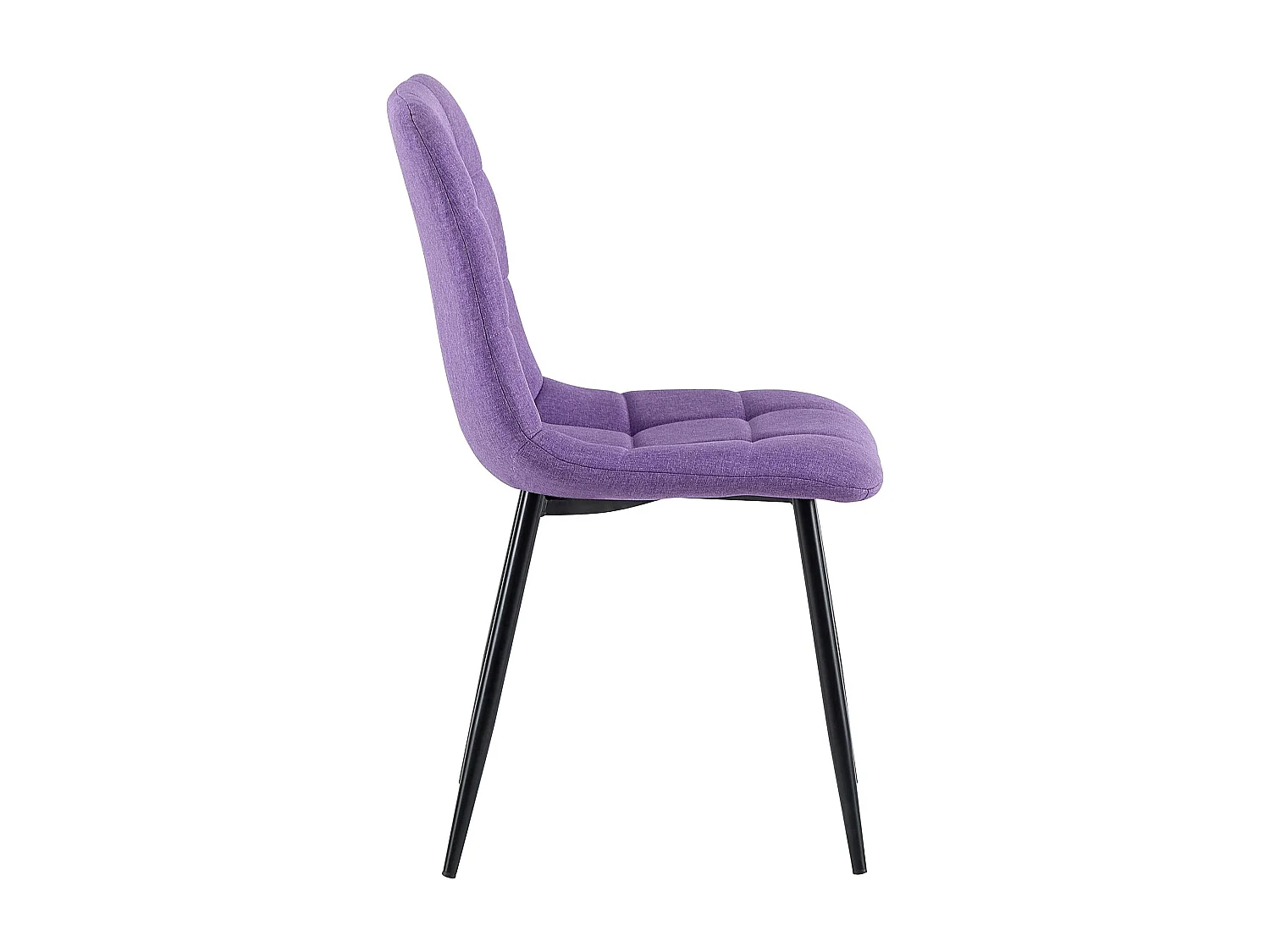 Lot de 4  chaise salle à manger - Tissu - Violet - Antibes