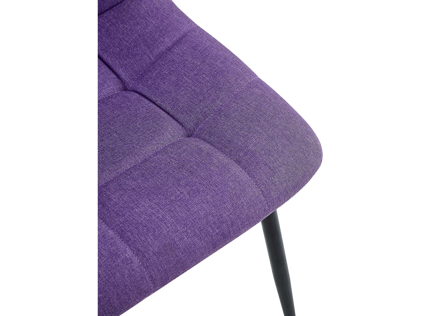 Lot de 4  chaise salle à manger - Tissu - Violet - Antibes