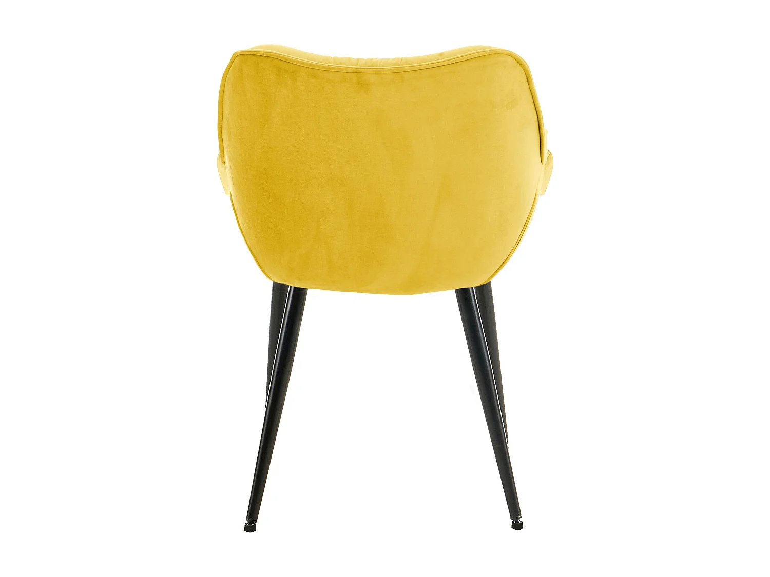 chaises avec accoudoirs - Velours - Jaune - Tanna