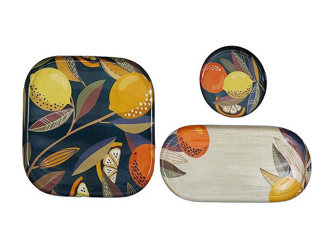 Set de 3 vide-poches en métal