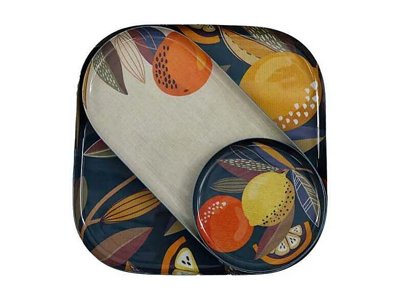 Set de 3 vide-poches en métal