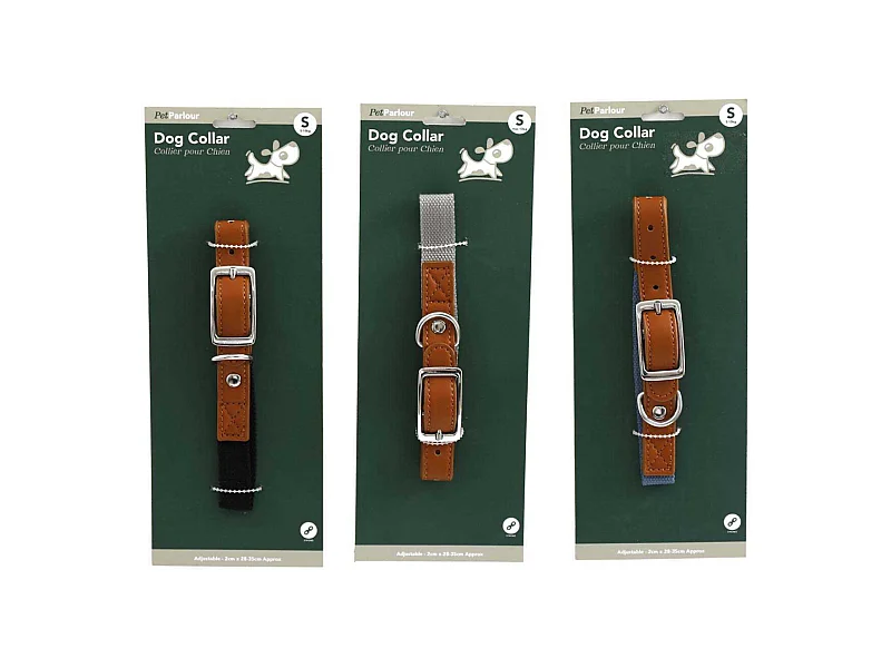 Collier en polyester pour chien (Lot de 3) S - 35 cm