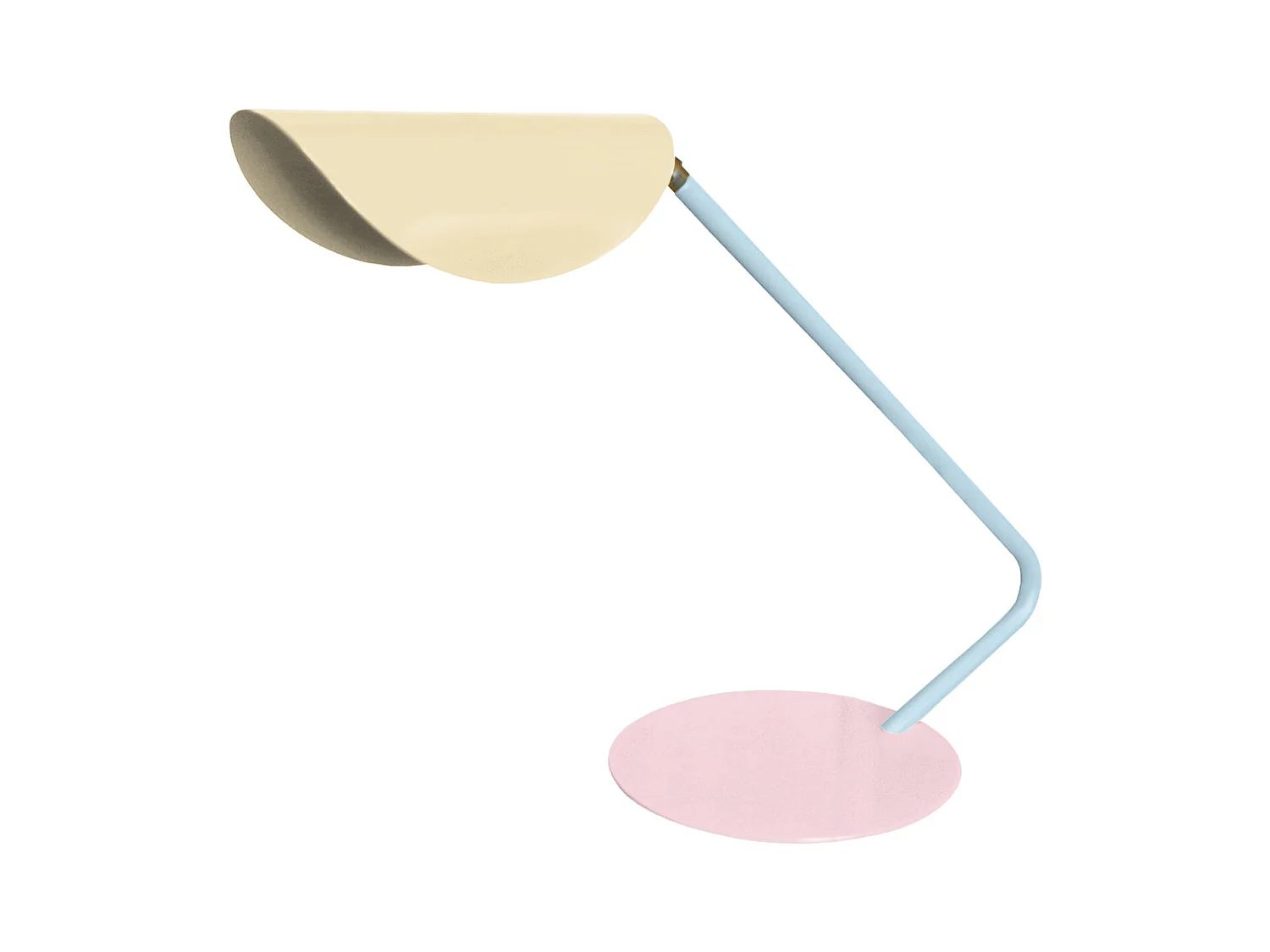 Lampe de Bureau TOSEL ,métal,beige,H35xD22xP 51cm