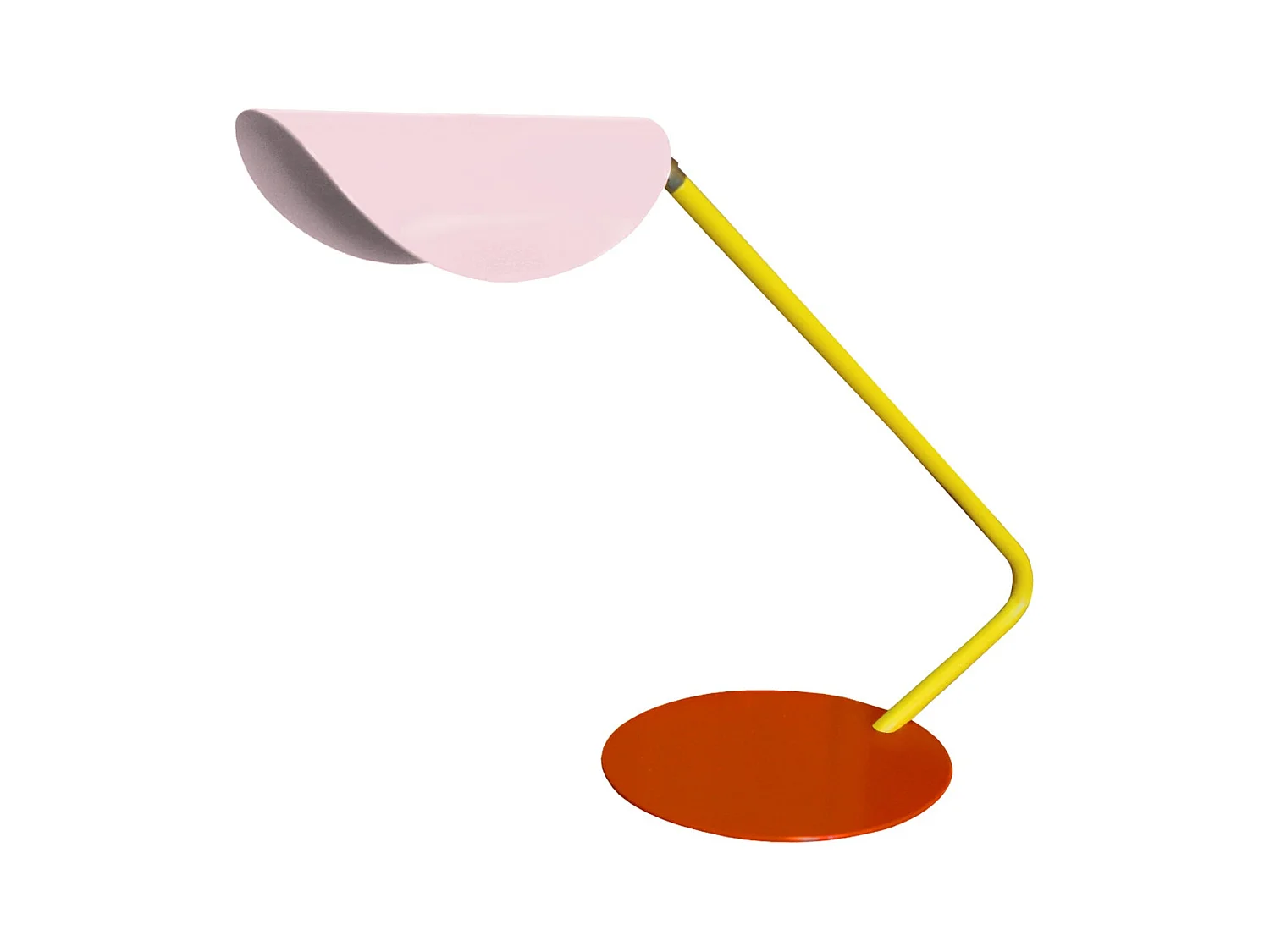 Lampe de Bureau TOSEL ,métal,Rose ,H35x D 22xP51cm