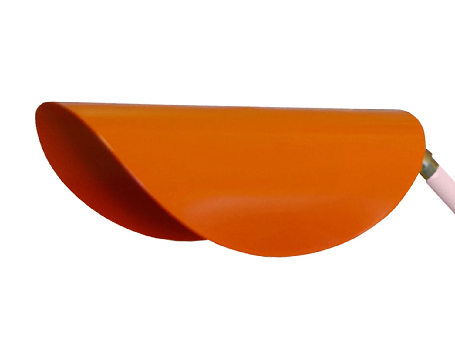 Lampe de Bureau TOSEL ,métal,Orange ,H35xD22x P51cm