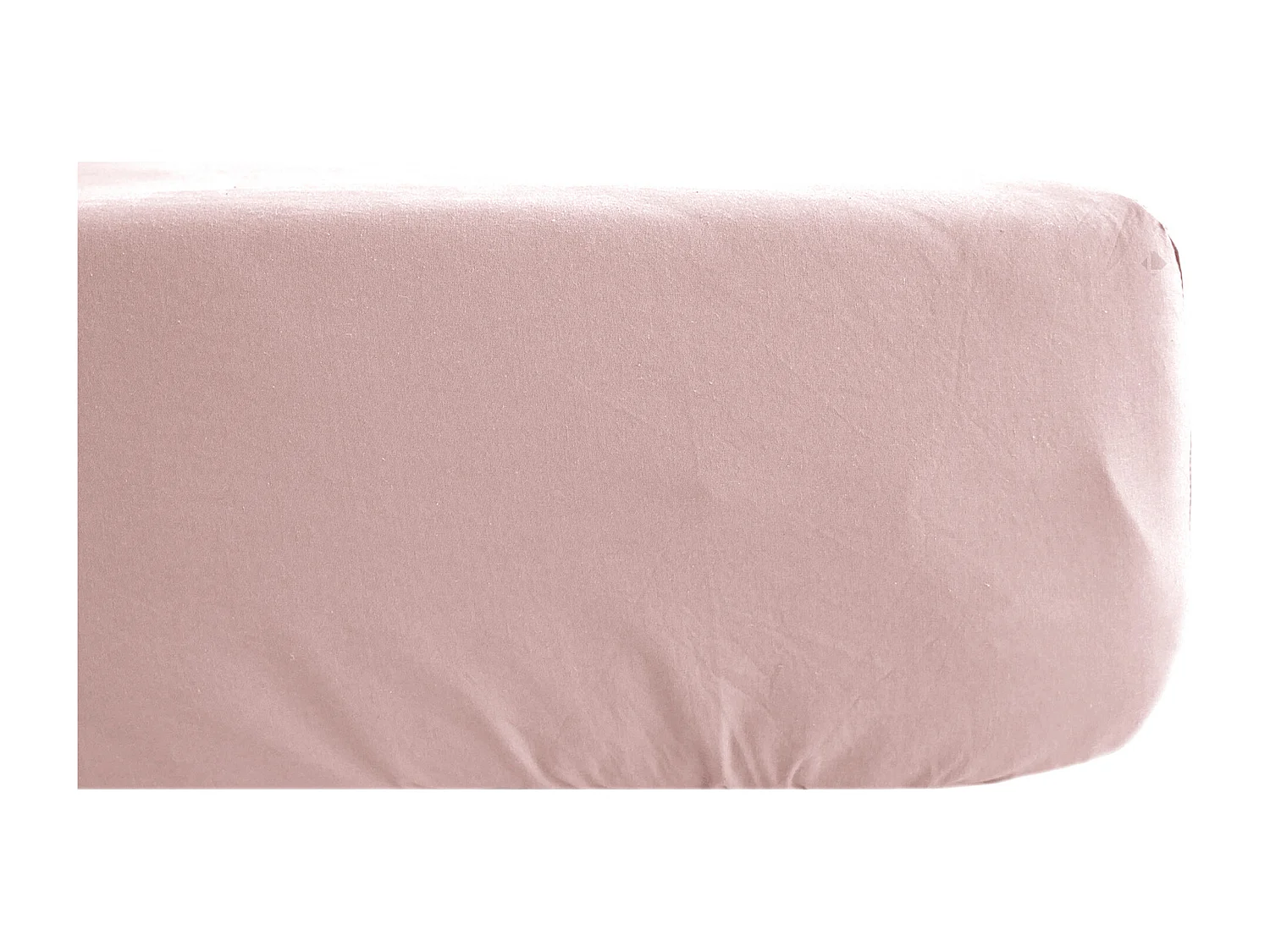 Drap housse lin et coton 160x200 cm mousseline de coton OPERA rose