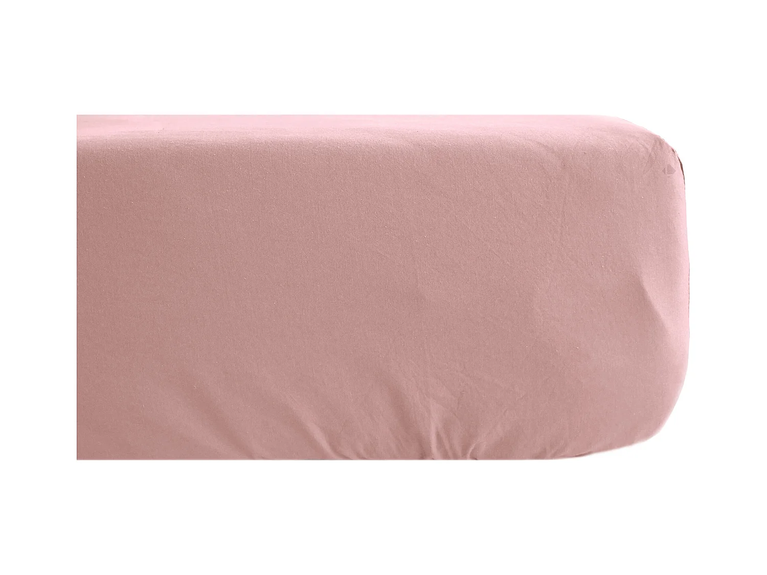 Drap housse lin et coton 180x200 cm mousseline de coton OPERA rose