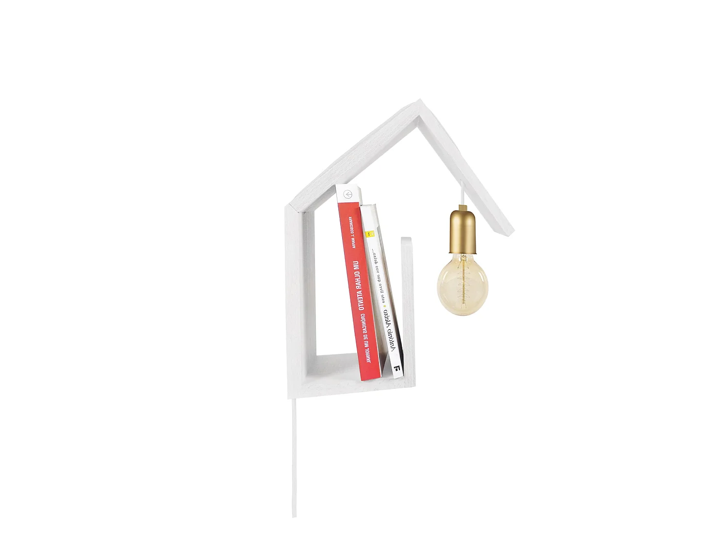 Applique TOSEL ,bois,Blanc , H 36xD15x P 29cm