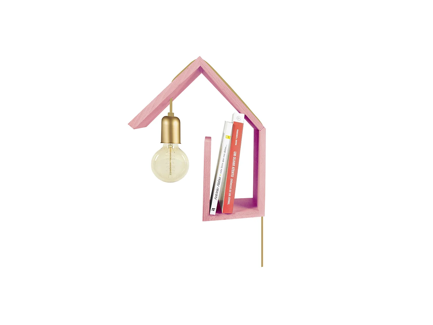 Applique TOSEL ,bois,Rose ,H36xD15xP29cm