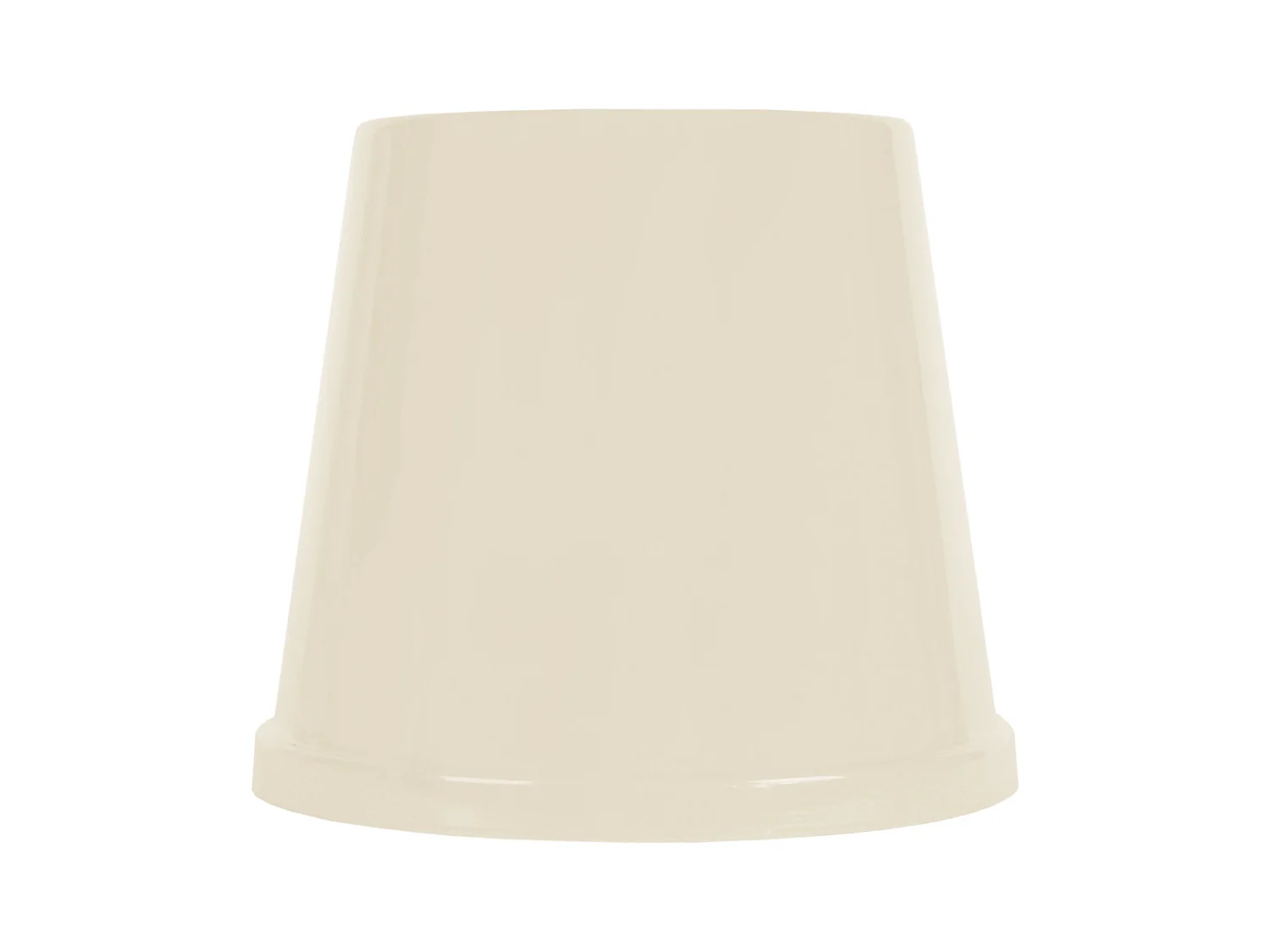 Abat-jour TOSEL ,métal,Beige,H14xD15xP15cm