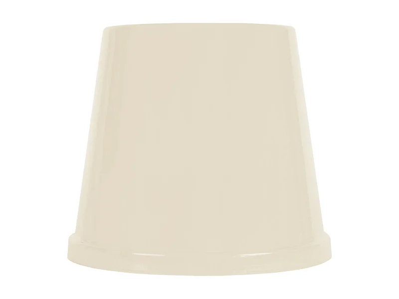 Abat-jour TOSEL ,métal,Beige,H14xD15xP15cm