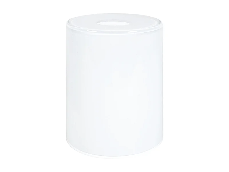 Abajur TOSEL TEAK vidro cilindro branco D12 x H15  cm