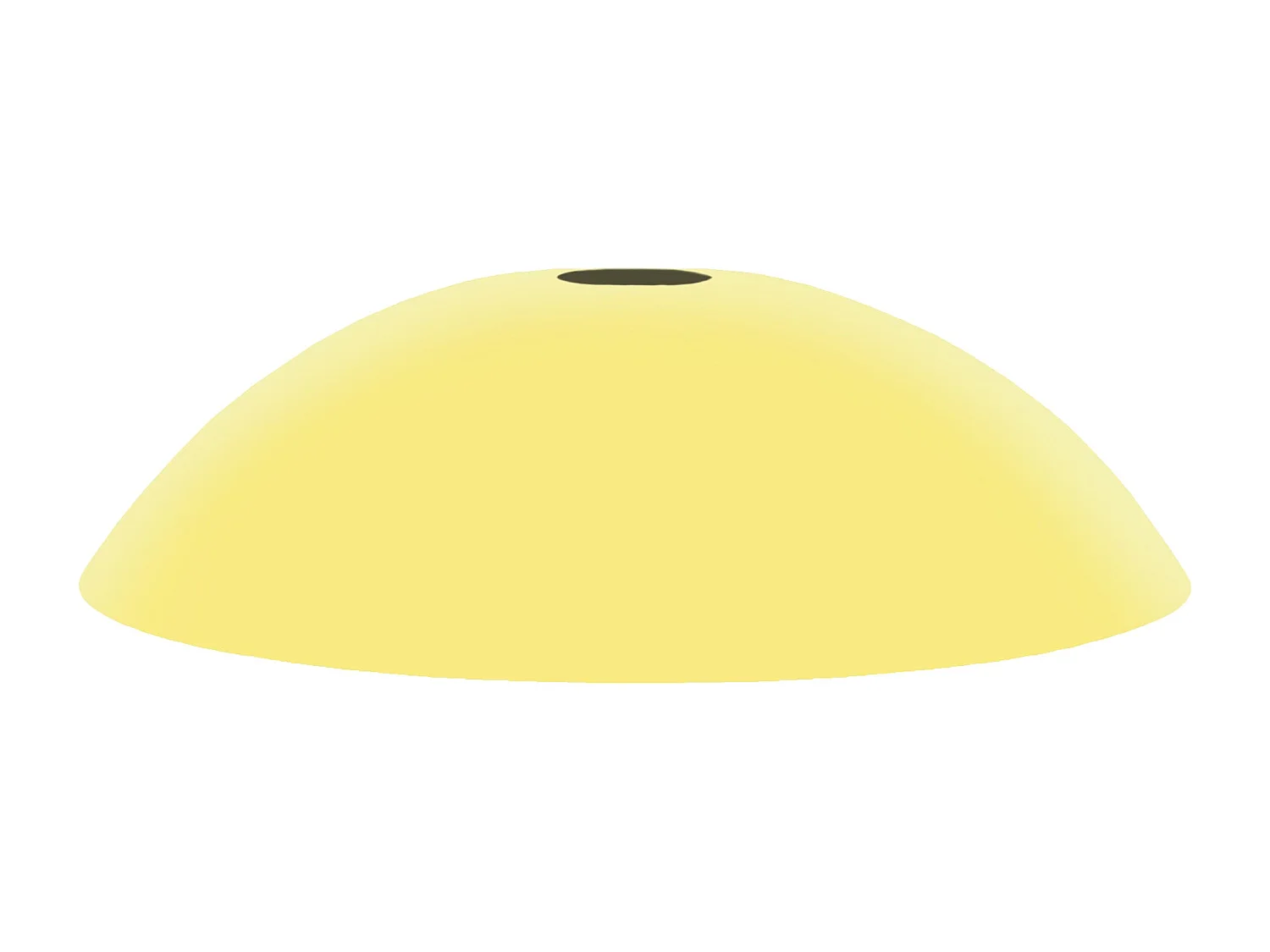 Abajur TOSEL LEO metal cúpula amarelo D29 x H8,5  cm