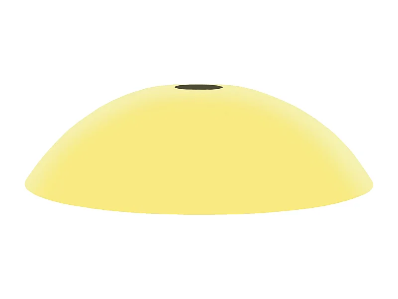 Abat-jour TOSEL ,métal,Jaune ,H8,5xD29xP29cm