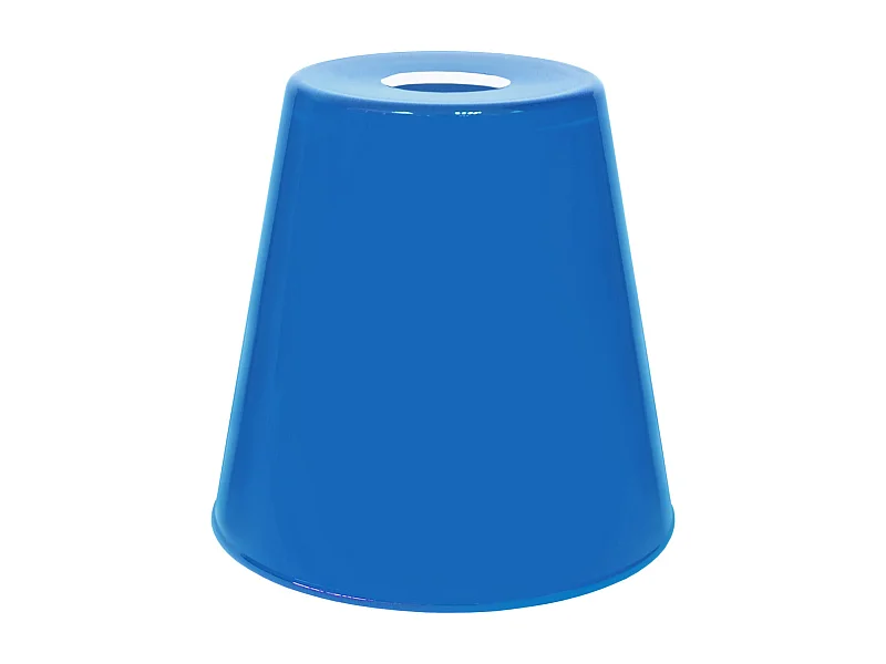 Abat-jour TOSEL ,verre,Bleu,H25xD20xP20cm