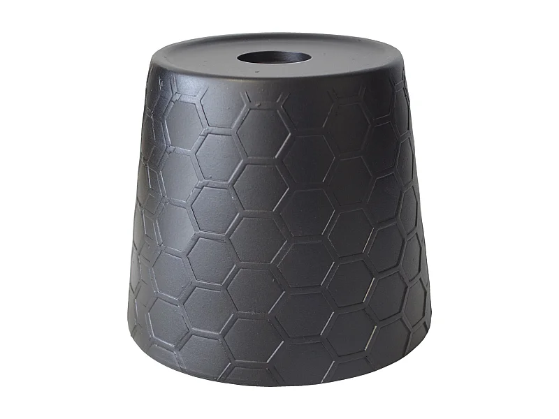 Pantalla TOSEL ,arcilla,Negro ,A15xD17xP17cm