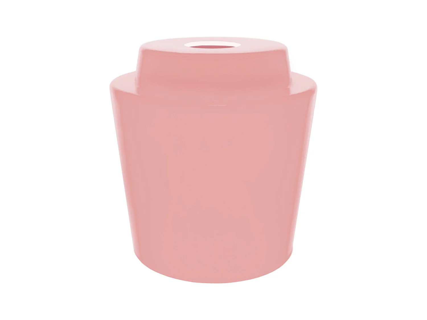 Abat-jour TOSEL ,verre,Rose ,H16xD15,7xP15,7cm