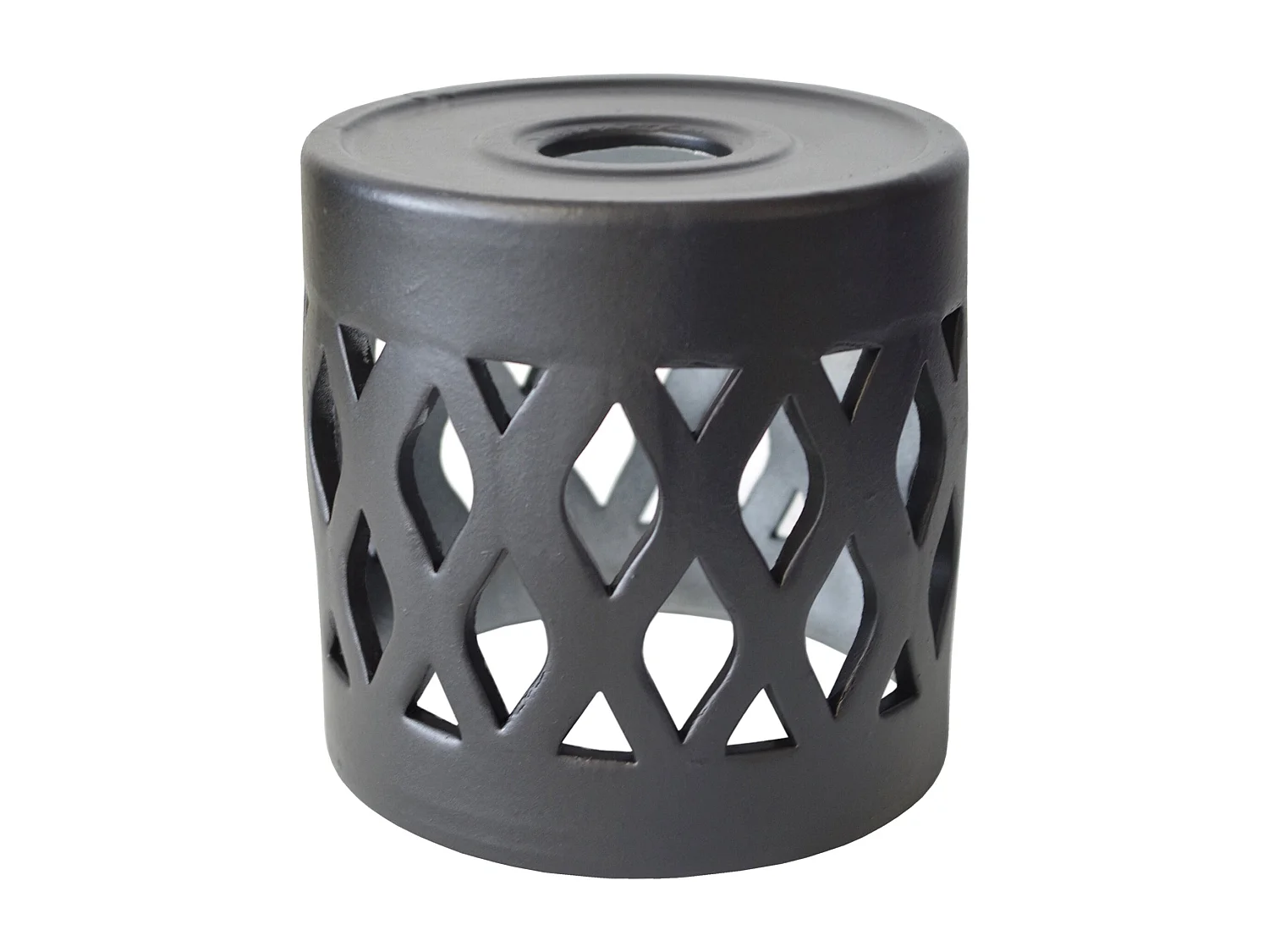 Pantalla TOSEL ,arcilla,Negro ,A14xD14,5xP14,5cm